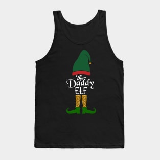 The Daddy Elf Matching Family Group Christmas Party Pajama Tank Top